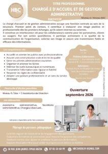 niv 4 charge d accueil et gestion admin