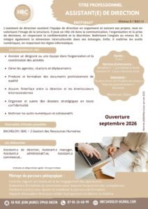 niv 5 assistant de direction