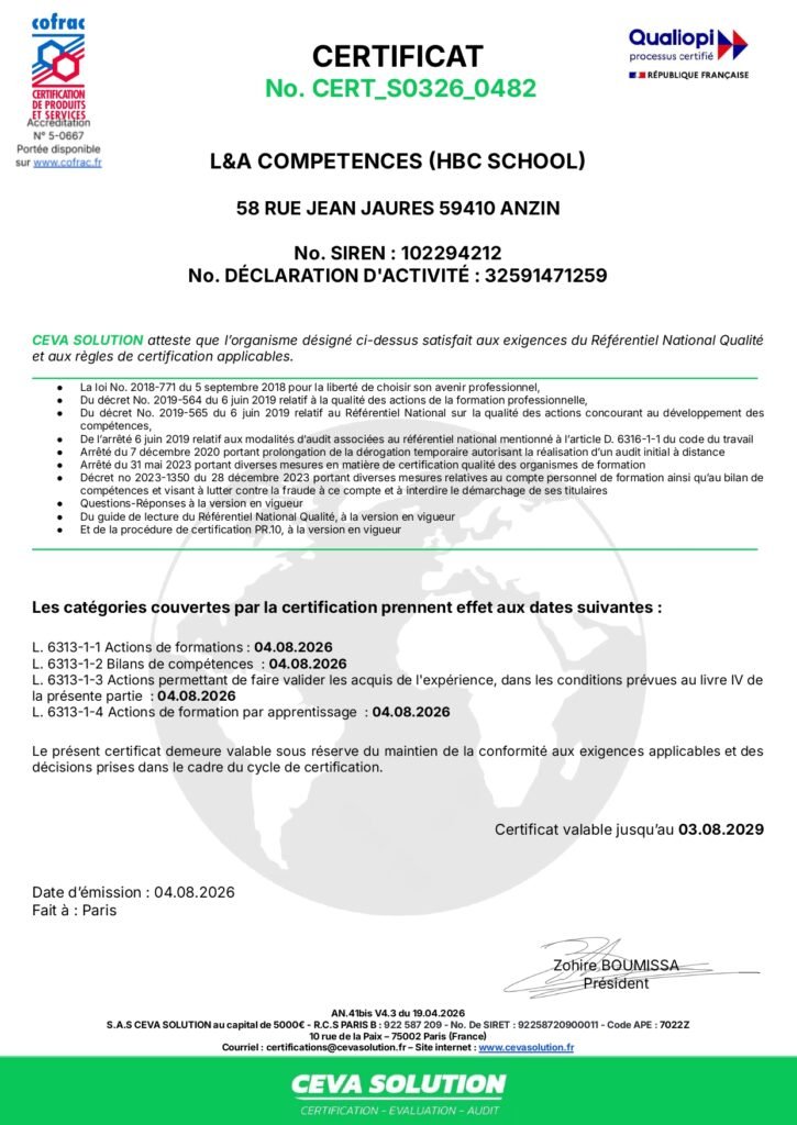 certificat qualiopi l&a competences (hbc school) page 0001