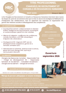 niv 6 bac+3 Chargé(e) de Recrutement et Conseils en Ressources Humaines